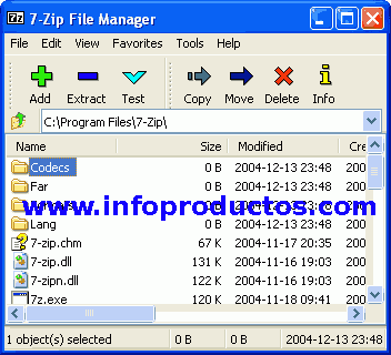7zip, software gratis para comprimir y descomprimir archivos del tipo zip, rar, etc.